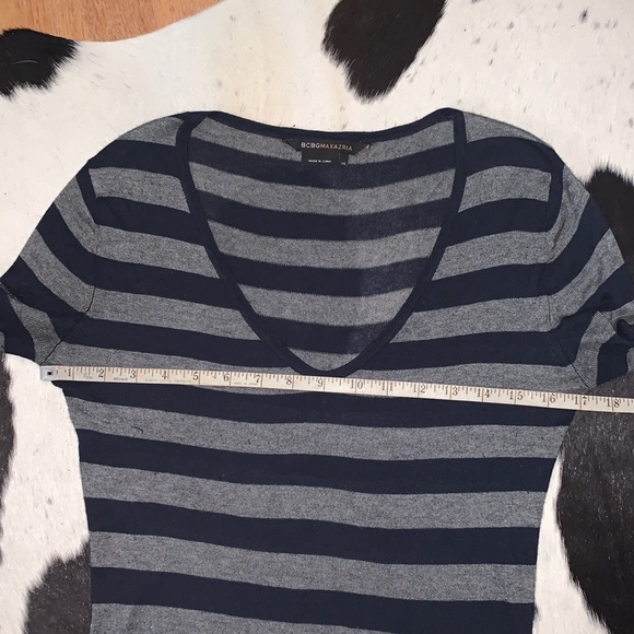 BCBGMAXAZRIA silk cashmere blend striped dress xs - Picture 11 of 12